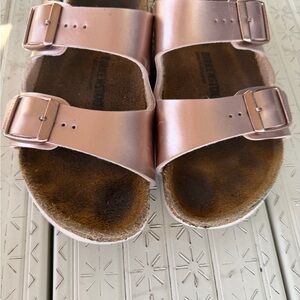 Birkenstock Metallic Pink Sandals